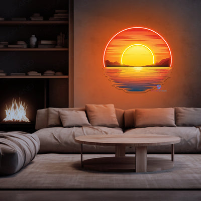 Sunset Artwork Neon Sign Cool Led Light