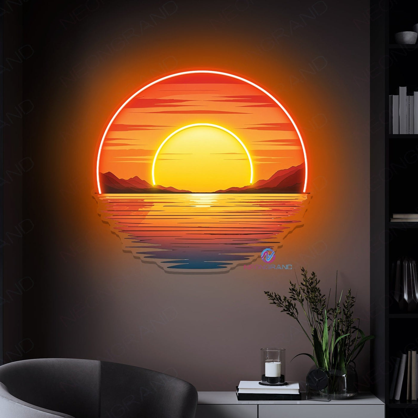 Sunset Artwork Neon Sign Cool Led Light