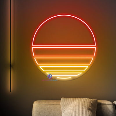 Sunset Neon Sign Aesthetic Sun LED Light