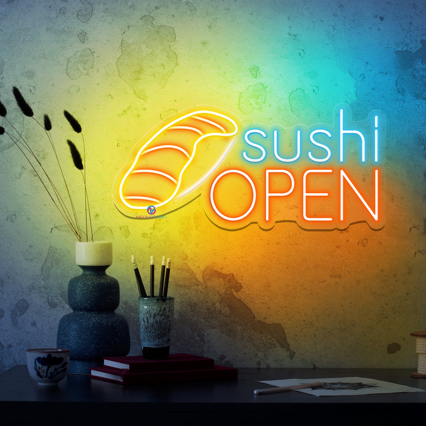 Sushi Open Neon Sign Restaurant Led Light