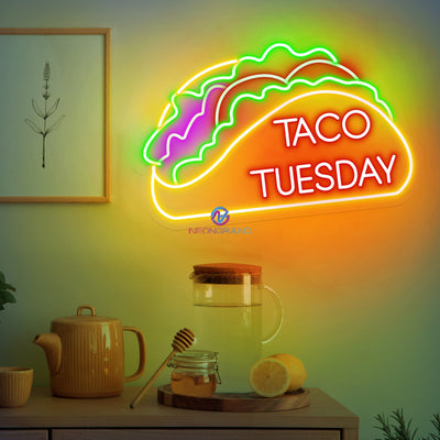 Taco Tuesday Neon Sign Kitchen Led Light