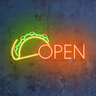 Tacos Open Neon Sign Business Led Light
