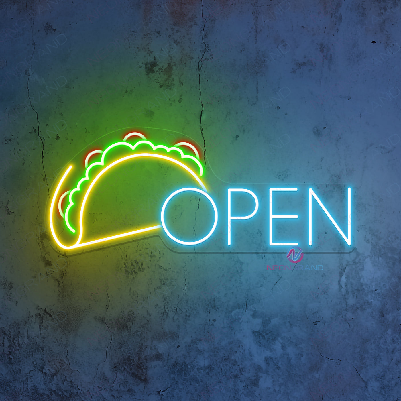 Tacos Open Neon Sign Business Led Light