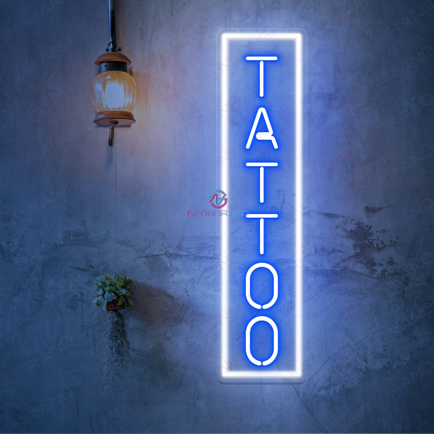 Tattoo Vertical Neon Sign Led Light