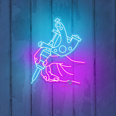 Tattoo Machine Neon Sign Led Light