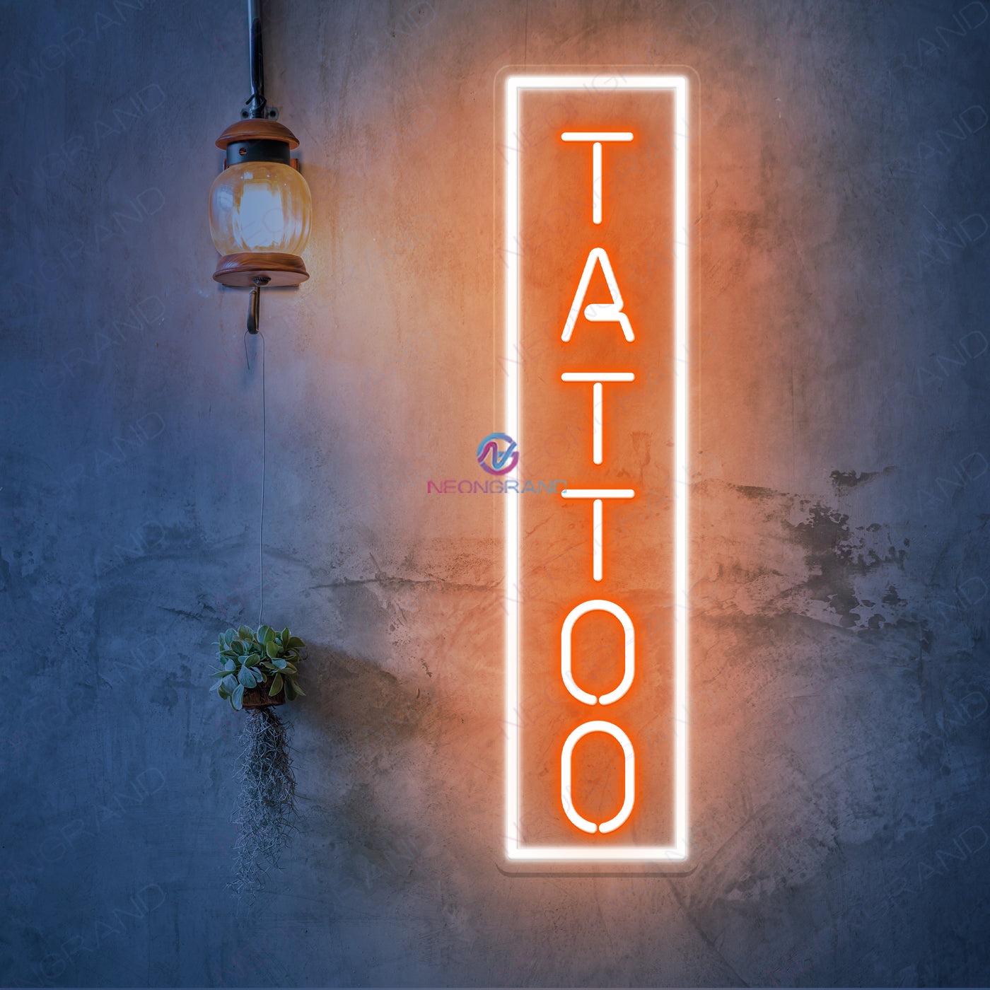 Tattoo Vertical Neon Sign Led Light