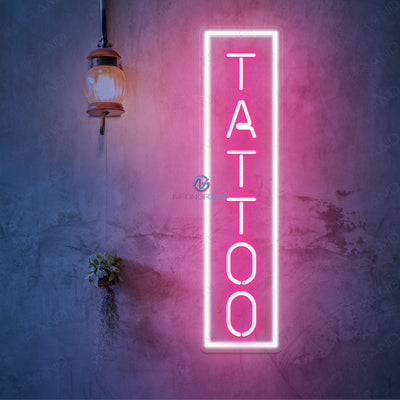 Tattoo Vertical Neon Sign Led Light