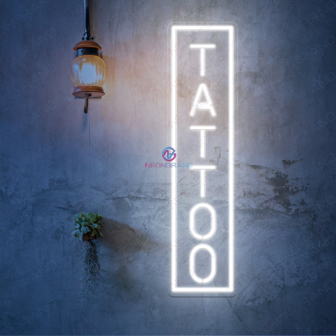 Tattoo Vertical Neon Sign Led Light - NeonGrand