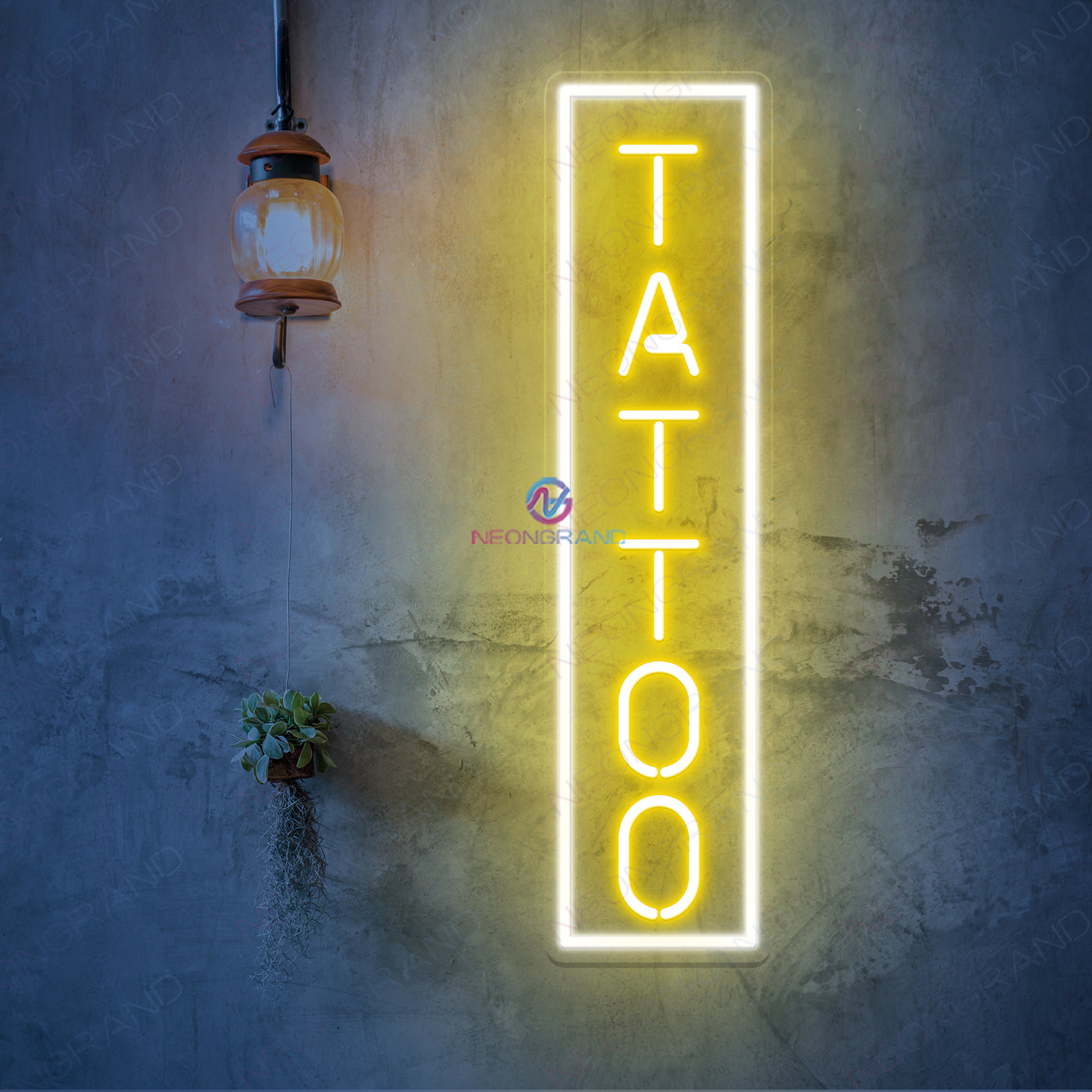 Tattoo Vertical Neon Sign Led Light