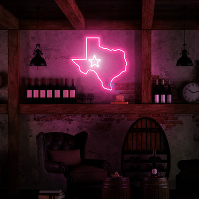 Texas Neon Sign Man Cave Led Light