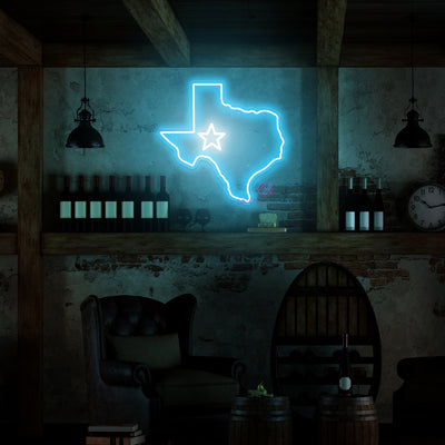 Texas Neon Sign Man Cave Led Light