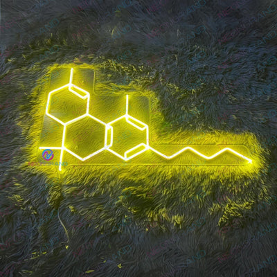 THC Molecule Weed Neon Sign Led Light