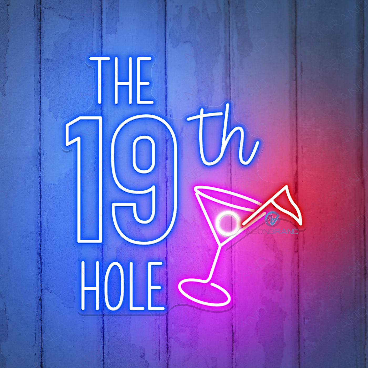 The 19th Hole Neon Sign Golf Led Light