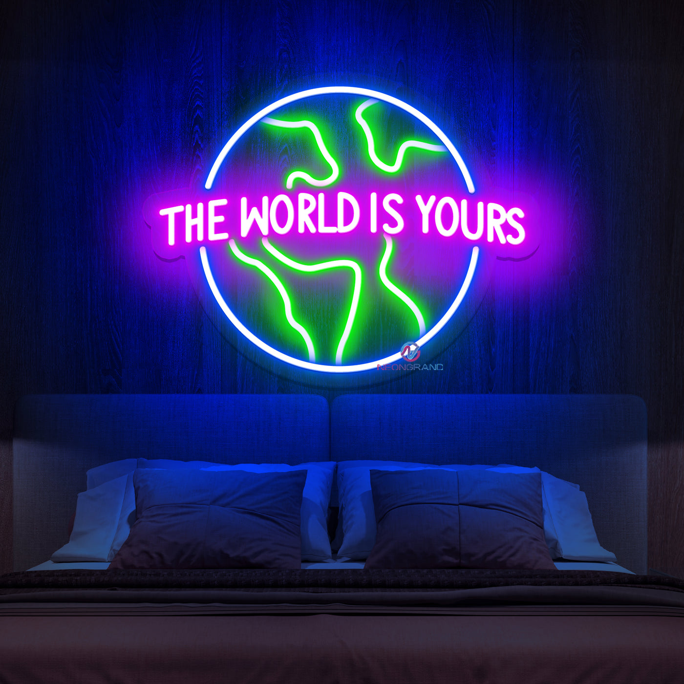 The World Is Yours Neon Sign Inspirational Led Light