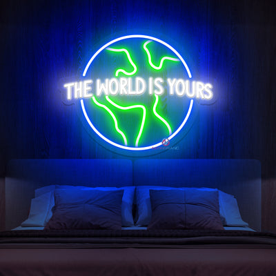 The World Is Yours Neon Sign Inspirational Led Light