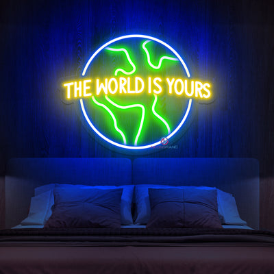 The World Is Yours Neon Sign Inspirational Led Light