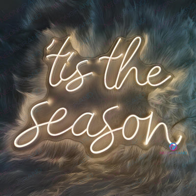 Christmas Neon Sign Tis The Season Led Light