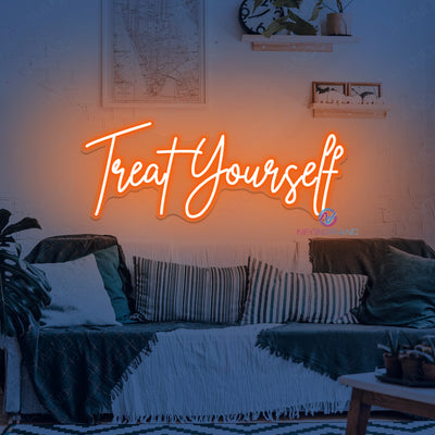 Treat Yourself Neon Sign Motivation Led Light