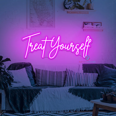 Treat Yourself Neon Sign Motivation Led Light