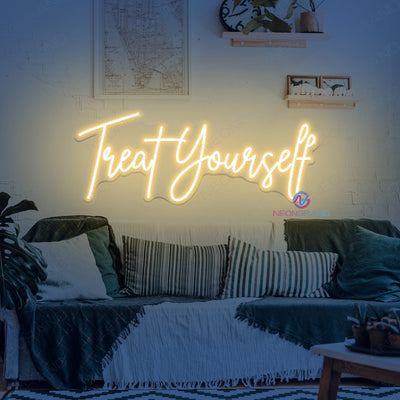 Treat Yourself Neon Sign Motivation Led Light