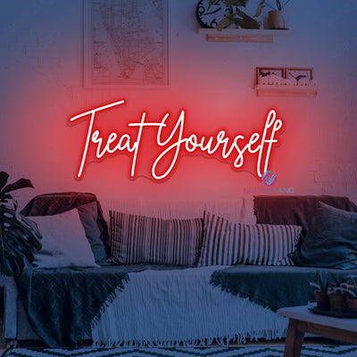 Treat Yourself Neon Sign Motivation Led Light