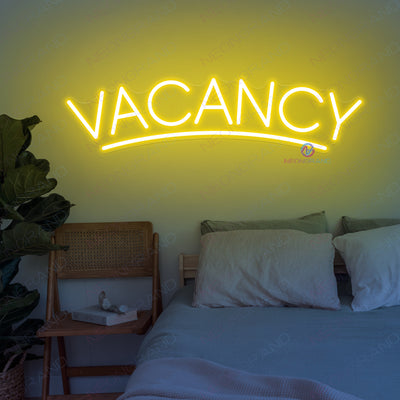 Vacancy Neon Sign Inspirational Led Light