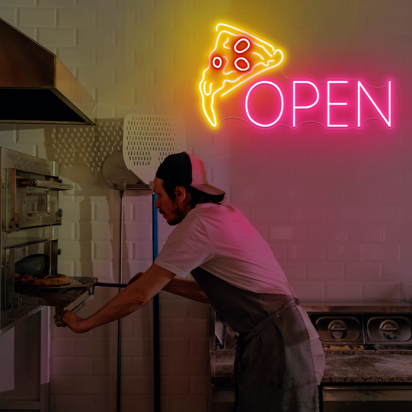 Neon Pizza Open Sign Led Light