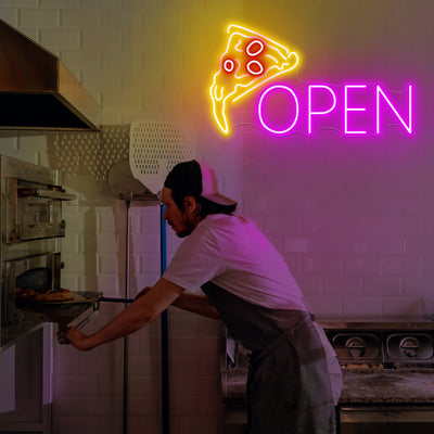 Neon Pizza Open Sign Led Light