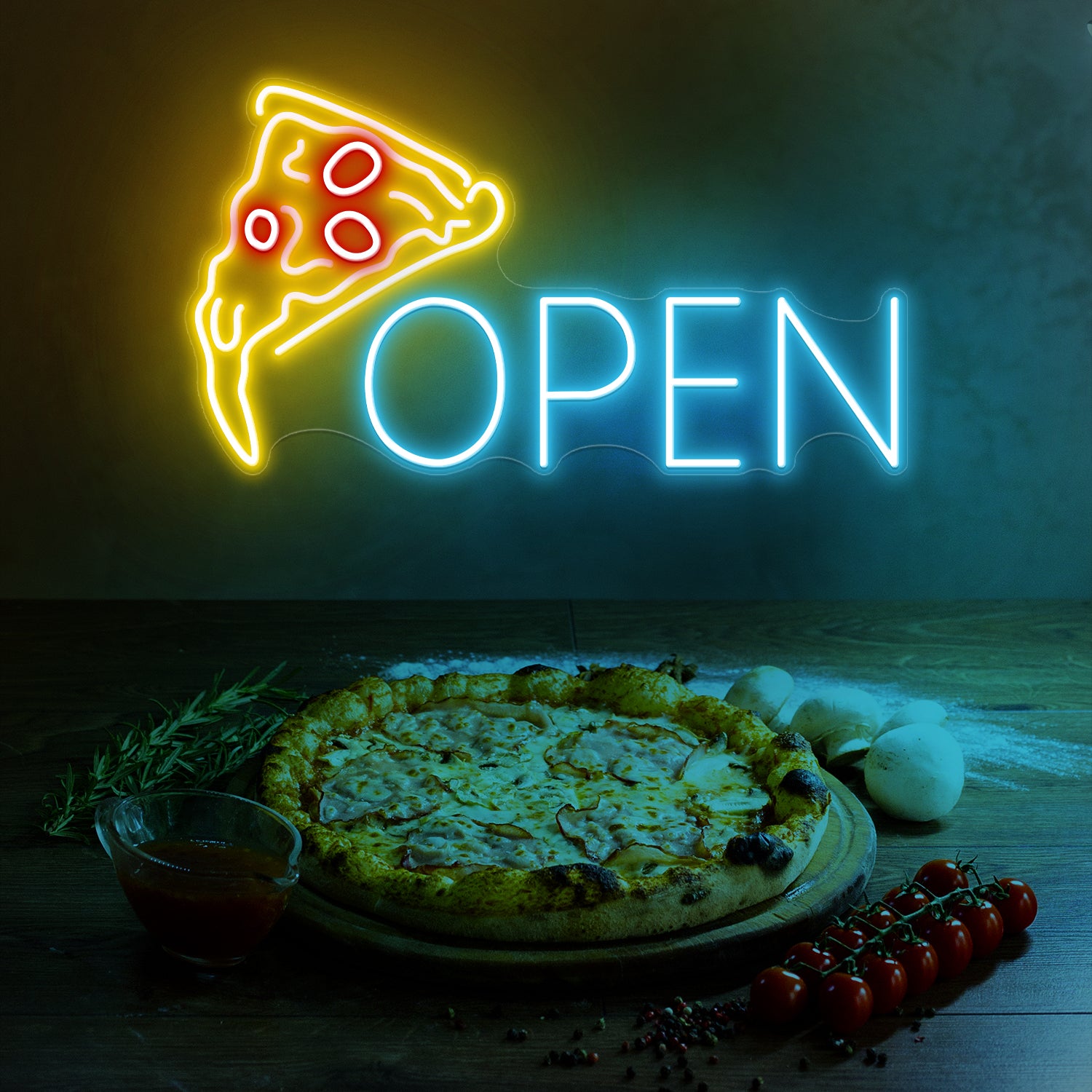 Neon Pizza Open Sign Led Light - NeonGrand
