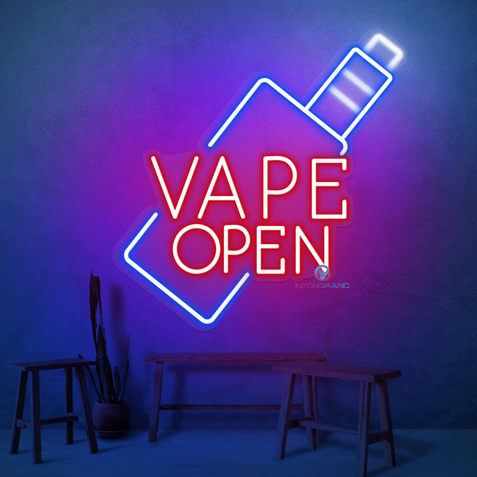 Vape Open Neon Sign Business Led Light - NeonGrand