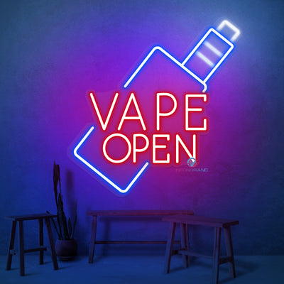 Vape Open Neon Sign Business Led Light