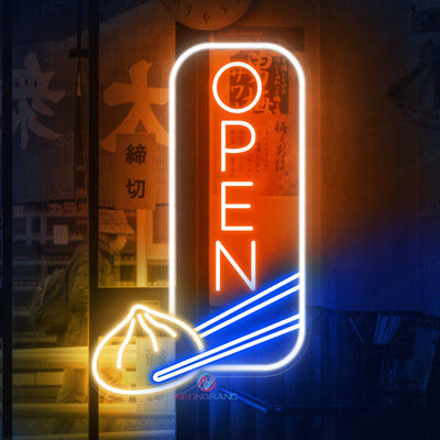 Open Neon Sign Dimsum Open Led Light For Dumpling