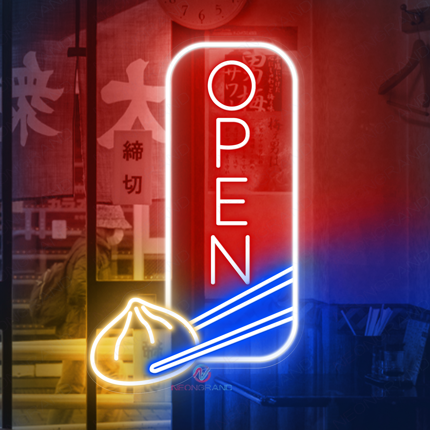 Open Neon Sign Dimsum Open Led Light For Dumpling