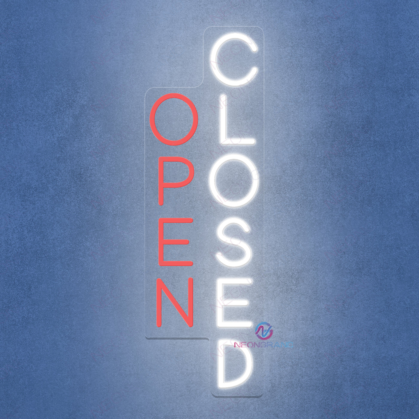 Vertical Open Closed Neon Sign Storefont LED Light - NeonGrand