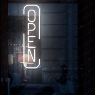 Vertical Open Neon Sign Business Led Light