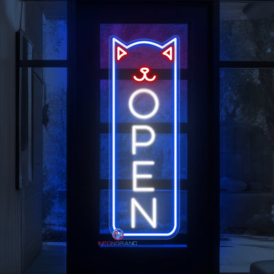 Vertical Pet Shop Neon Sign Business LED Light For Storefront