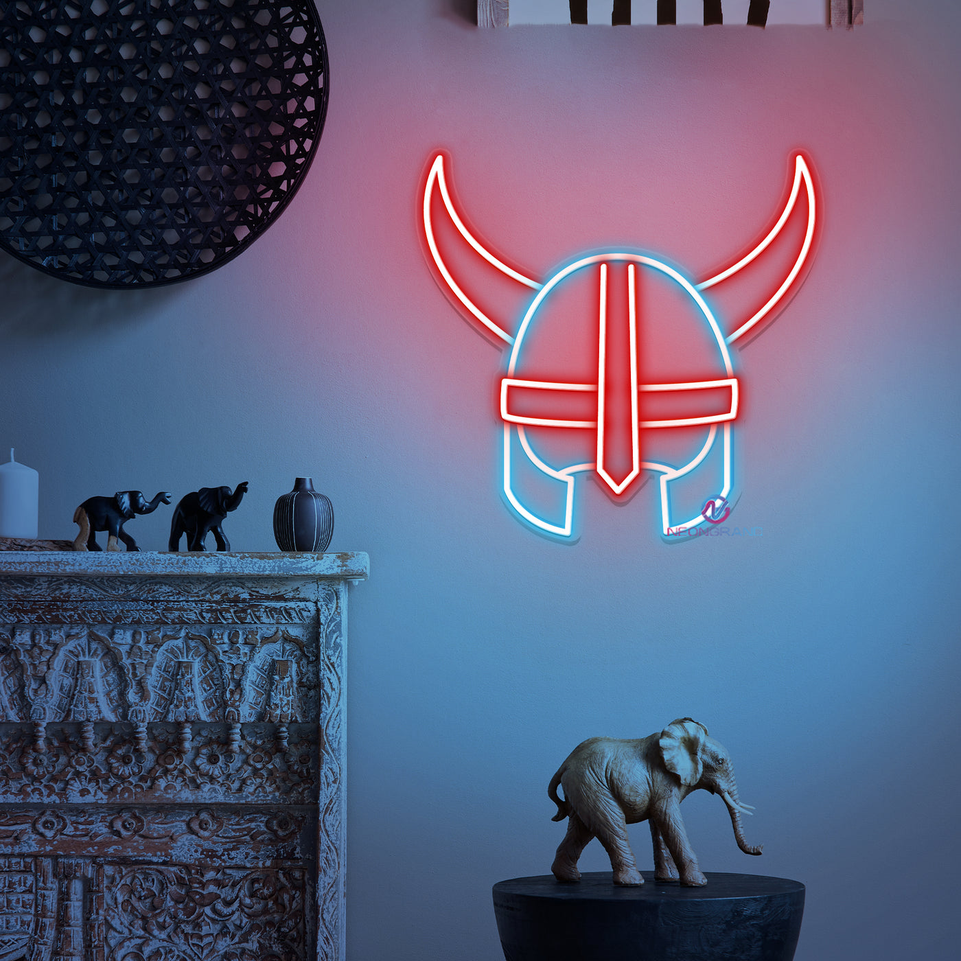 Vikings Neon Sign Man Cave LED Light