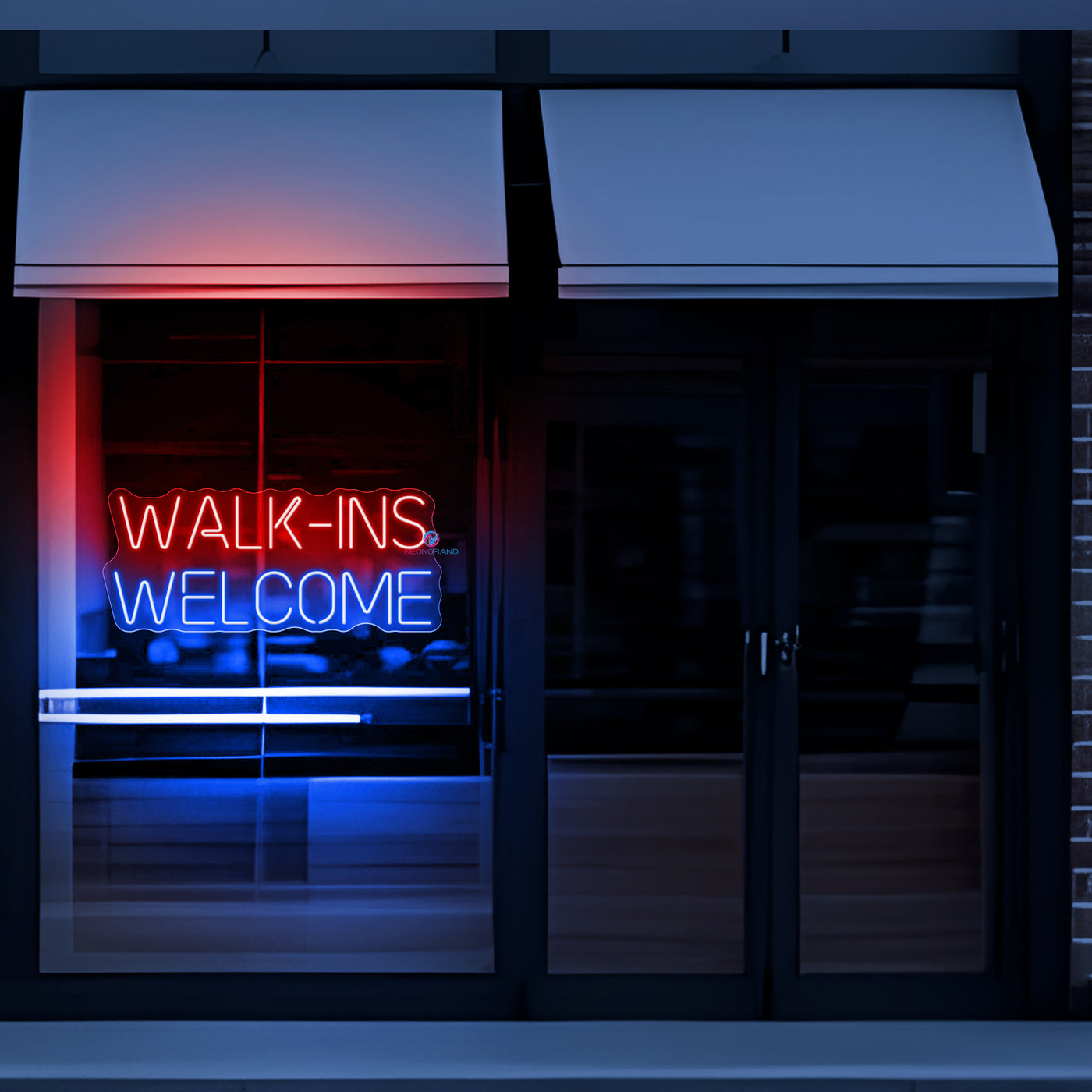 Walk-Ins Welcome Neon Sign Open Led Light
