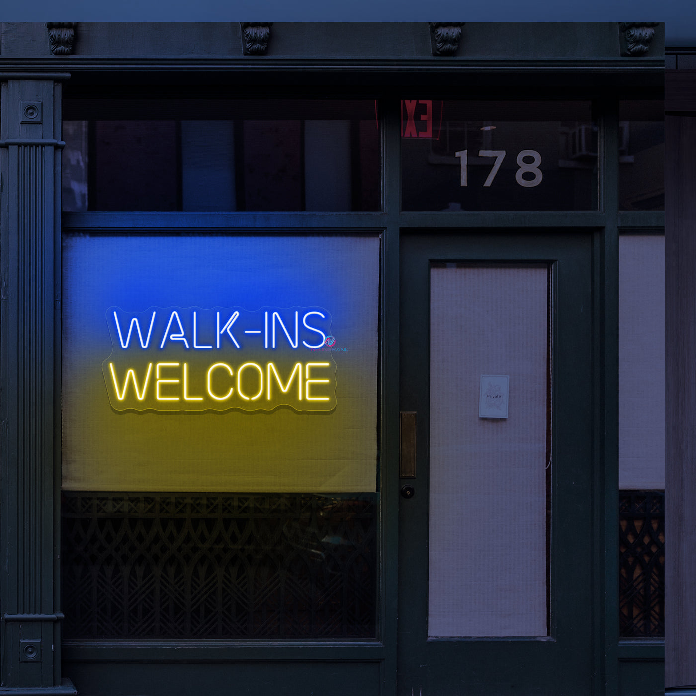 Walk-Ins Welcome Neon Sign Open Led Light