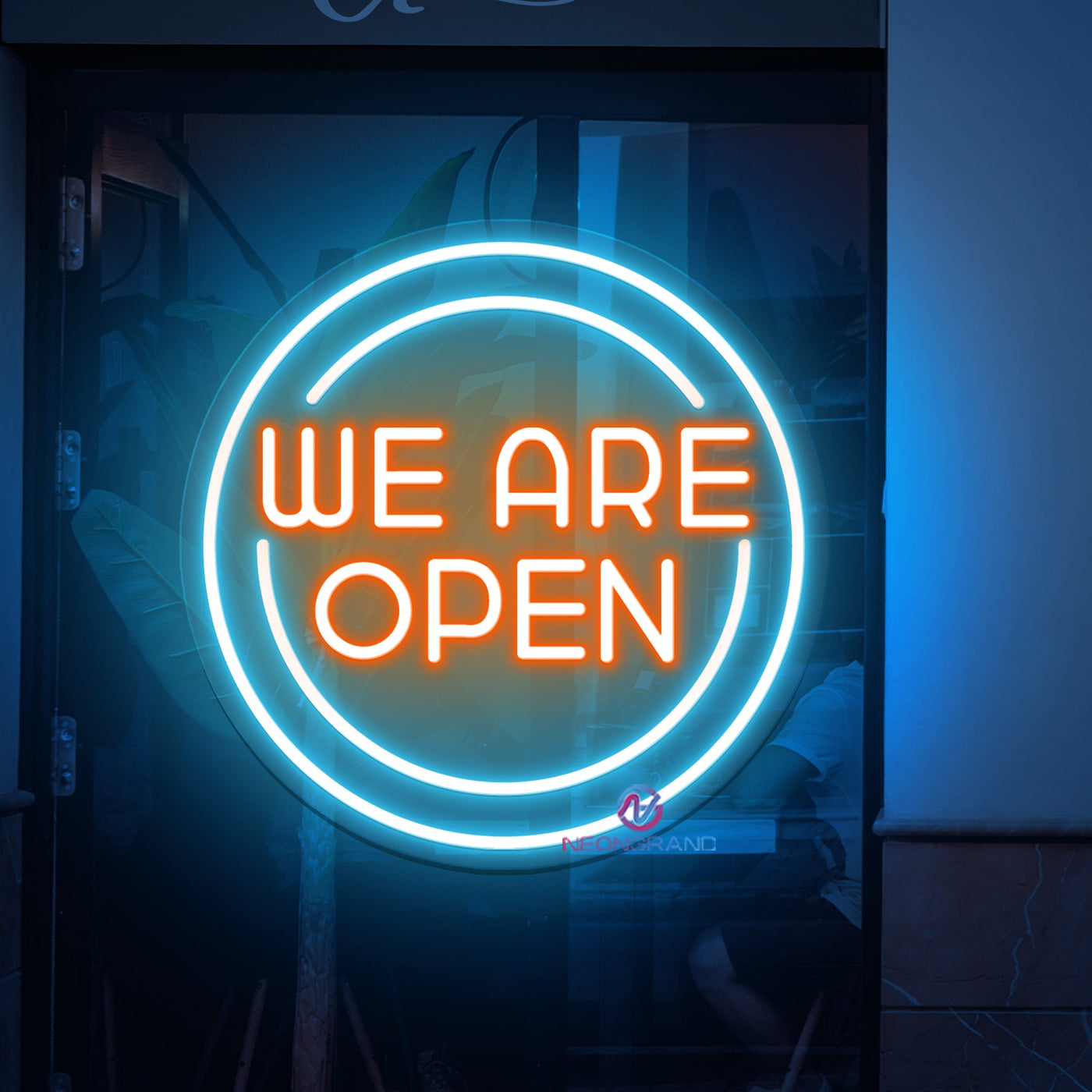 Outdoor Neon Open Sign We Are Open Storefront Led Light