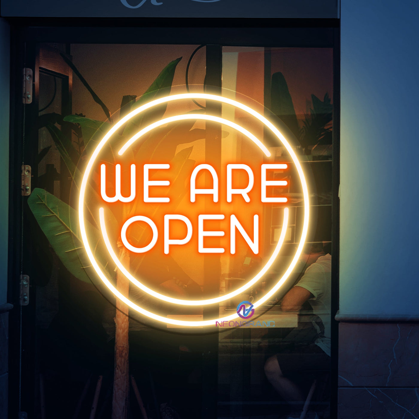 Outdoor Neon Open Sign We Are Open Storefront Led Light