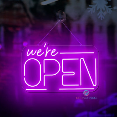 We're Open Neon Sign Led Light