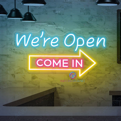 Come In We're Open Neon Sign Business Led Light