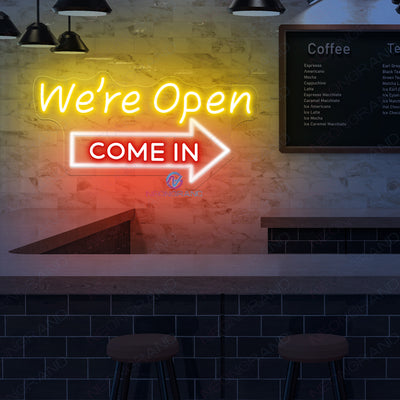 Come In We're Open Neon Sign Business Led Light