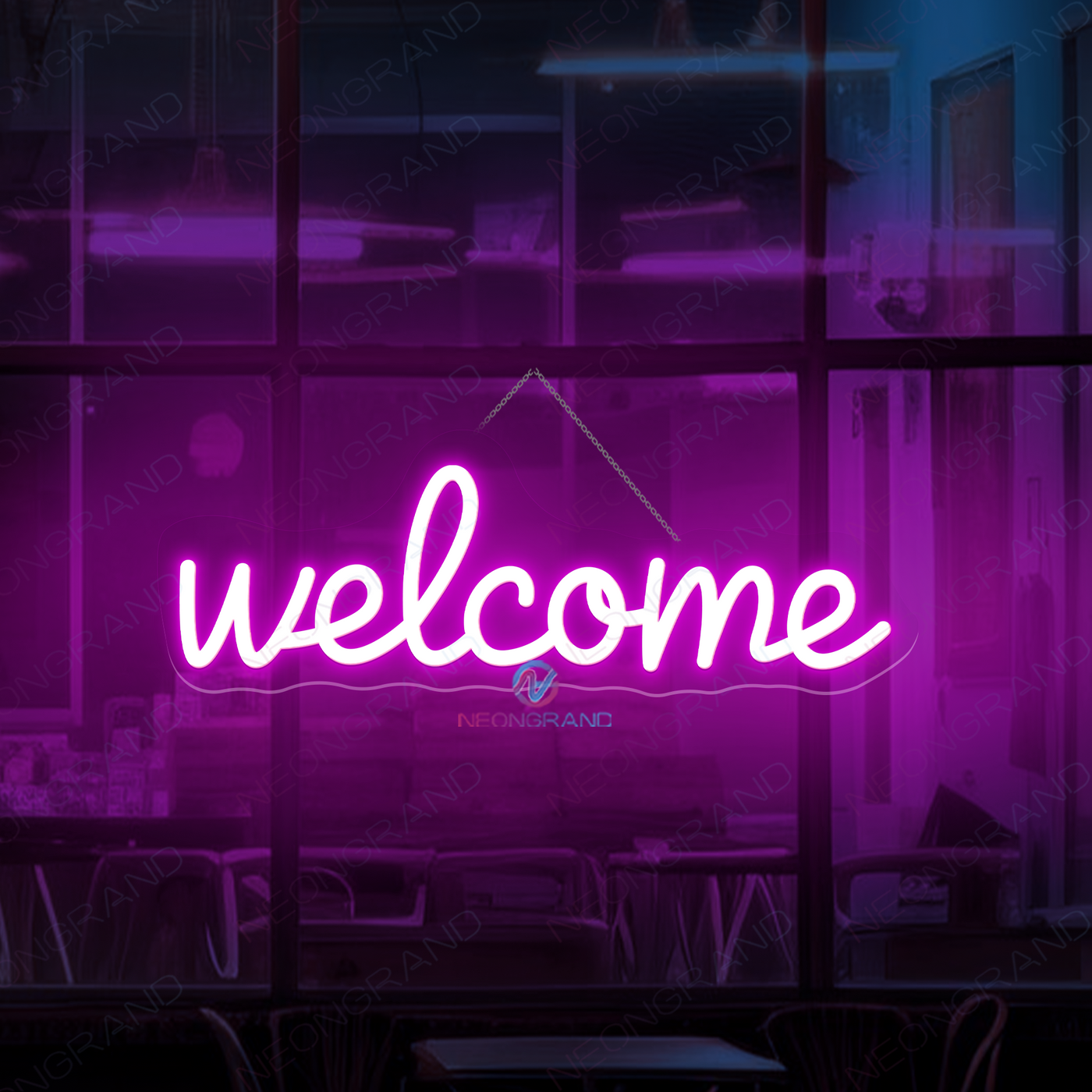 Welcome Neon Sign Storefront Open Led Light - NeonGrand