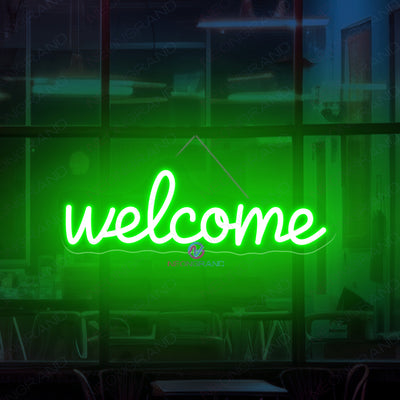 Welcome Neon Sign Storefront Open Led Light