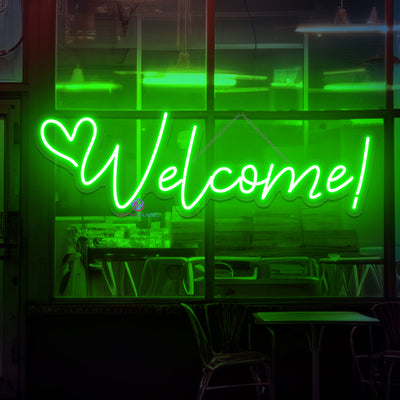 Welcome Neon Sign Light Up Welcome Led Sign