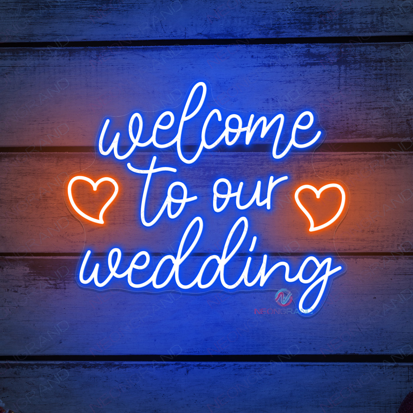 Welcome To Our Wedding Neon Sign Led Light