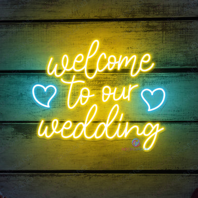 Welcome To Our Wedding Neon Sign Led Light