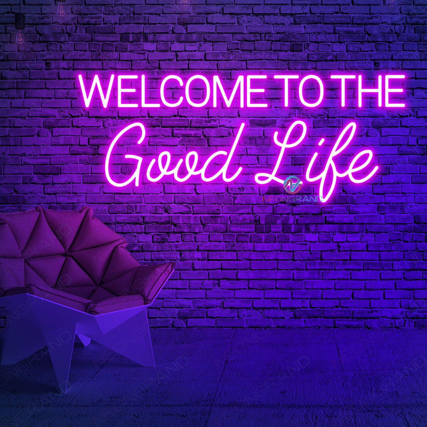 Welcome To The Good Life Neon Sign Led Light